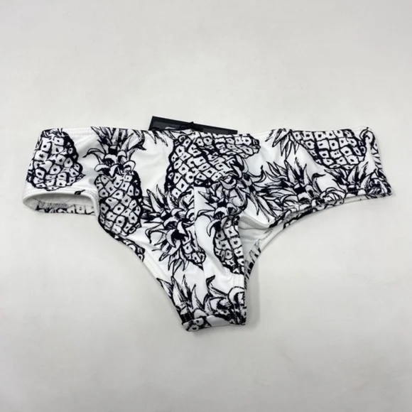 Tavik Irene Boyshort w/ Front Zip Detail BOTTOM ONLY in Pina Colada Sz L - Picture 4 of 9